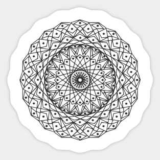 Mandala Design Sticker